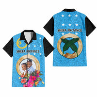 Sanma Province Custom Hawaiian Shirt With Photo Vanuatuan Boar's Tusk Flag Multicolored CTM09 - Polynesian Pride