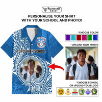 Custom Photo Tonga Back To School Hawaiian Shirt Polynesian Ngatu Tribal CTM09 - Polynesian Pride