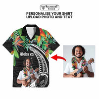 Custom Photo Polynesian Tribal Tattoo with Tropical Vibe Hawaiian Shirt CTM09 - Polynesian Pride