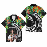 Custom Photo Polynesian Tribal Tattoo with Tropical Vibe Hawaiian Shirt