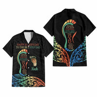 Custom Happy Father's Day - The Best Step Dad Hawaiian Shirt Polynesian Tribal Tatoo CTM09 - Polynesian Pride