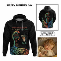 Custom Happy Father's Day - The Best Step Dad Hoodie Polynesian Tribal Tatoo CTM09 Multicolor - Polynesian Pride