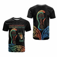 Custom Happy Father's Day - The Best Step Dad T Shirt Polynesian Tribal Tatoo CTM09 - Polynesian Pride