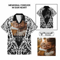 Custom Upload Photo Happy Father's Day - Best Dad Ever Hawaiian Shirt Polynesian Plumeria Tribal Art CTM09 Multicolor - Polynesian Pride