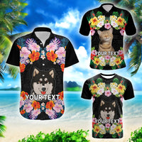 Custom Photo Polynesian Funny Dog Hawaiian Shirt Tropical Flower CTM09 Multicolor - Polynesian Pride