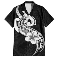 Polynesia Family Matching Outfits Long Sleeve Bodycon Dress And Hawaiian Shirt Plumeria With Tribal Pattern Black Vibes LT14 Dad's Shirt - 5XL - Polynesian Pride