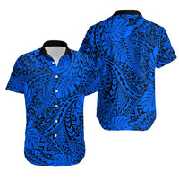 Hawaii Couples Matching Mermaid Dress and Hawaiian Shirt Blue Polynesian Tribal Art LT14 - Polynesian Pride