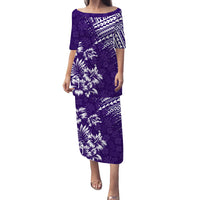 Hawaii Summer Puletasi Dress Mix Polynesian Purple LT6 Long Dress Purple - Polynesian Pride
