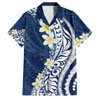 Hawaii Aloha Hawaiian Shirt Plumeria Vintage - Blue LT7 Blue - Polynesian Pride