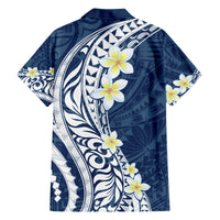 Hawaii Aloha Hawaiian Shirt Plumeria Vintage - Blue LT7 - Polynesian Pride