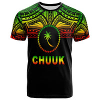 Chuuk Flag T Shirt Micronesia Style Reggae LT13 Unisex Reggae - Polynesian Pride