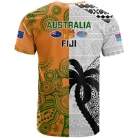 Fiji And Australia Rugby T Shirt World Cup 2023 Together LT14 - Polynesian Pride