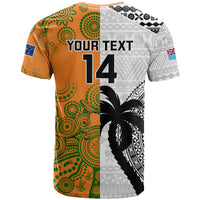Custom Fiji And Australia Rugby T Shirt World Cup 2023 Together LT14 - Polynesian Pride
