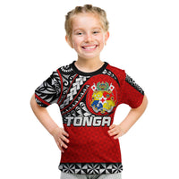 (Custom Personalised) Tonga T Shirt KID Polynesian Tattoo LT6 Youth XL Size14 - Polynesian Pride