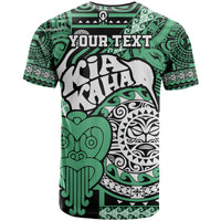 Personalised Te Reo Maori New Zealand T Shirt Kia Haka Maori Tribal Tattoo LT9 - Polynesian Pride