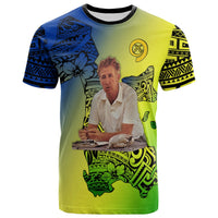 Vanuatu Darvall Wilkins T Shirt Proud of Malampa LT13 Unisex Yellow - Polynesian Pride