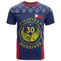 Philippines Basketball T Shirt Pilipinas Warriors Blue Color LT03 Blue - Polynesian Pride