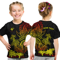 (Custom Personalised) Hawaii Polynesian T Shirt Kid Wild Hammerhead Sharks Fresh Life LT13 Youth XL Size14 - Polynesian Pride