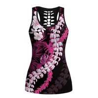 Akala Aloha Hawaii Lei Hollow Tank Top Tropical Flowers Elegant Vibe - Polynesian Pride