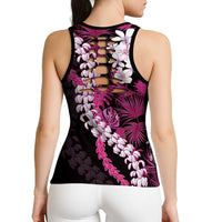 Akala Aloha Hawaii Lei Hollow Tank Top Tropical Flowers Elegant Vibe - Polynesian Pride