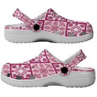 Akala Palaka Quilt Hawaii Clogs Shoes Hawaiian Tropical Monstera Sea Turtle LT14 - Polynesian Pride