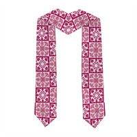 Akala Palaka Quilt Hawaii Graduation Stole Hawaiian Tropical Monstera Sea Turtle