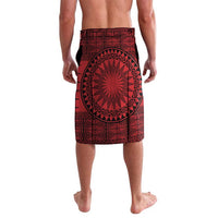 All Red Tonga Malo e lelei Lavalava Vintage Ngatu Tribal Pattern - Polynesian Pride