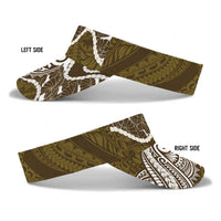 Aloha Hawaii Kalo Pikake Lei Sun Visor Cap Chest Tattoo Gold Hawaiian Pattern LT14 - Polynesian Pride
