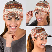 Aloha Hawaii Mikioi Lei Classic Cap Cattail Red Tropical Flower Pattern - Polynesian Pride