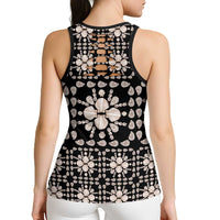 Aloha Hawaii Shell Quilt Hollow Tank Top Seamless Style LT14 - Polynesian Pride