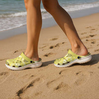 Anthurium Pikake Ti Leaf Palaka Clogs Shoes Yellow Version