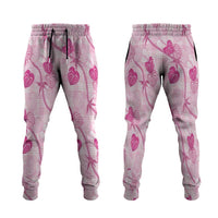 Anthurium Pikake Ti Leaf Palaka Jogger Pants Pink Version