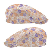 Anthurium Plumeria Lei Pastel Jeff Hat Orange Hawaiian Splendid Palaka LT01 - Polynesian Pride