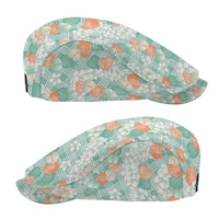 Anthurium Plumeria Lei Pastel Jeff Hat Teal Hawaiian Splendid Palaka