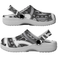 Aotearoa Maori Kowhaiwhai Clogs Shoes Kiwikiwi Puhoro and Patiki LT9 - Polynesian Pride