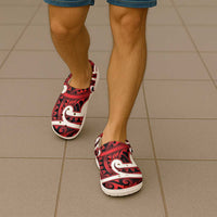 Aotearoa Maori Kowhaiwhai Clogs Shoes Whero Puhoro and Patiki LT9 - Polynesian Pride
