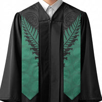 Australia New Zealand Rugby Graduation Stole Green Aboriginal Wallabies and Maori Black Fern - Polynesian Pride