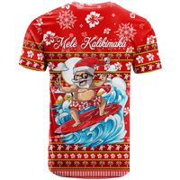 Hawaii Christmas Santas Surf Mele Kalikimaka T Shirt LT2 - Polynesian Pride