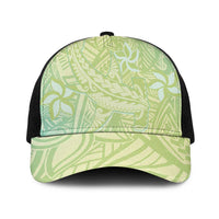 Baby Green Gradient Polynesia Baseball Net Cap Hawaiian Tribal Hammerhead Shark Tattoo - Polynesian Pride