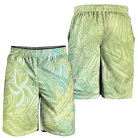 Baby Green Gradient Polynesia Shorts for Men Hawaiian Tribal Hammerhead Shark Tattoo LT14 - Polynesian Pride