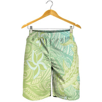 Baby Green Gradient Polynesia Shorts for Men Hawaiian Tribal Hammerhead Shark Tattoo LT14 - Polynesian Pride