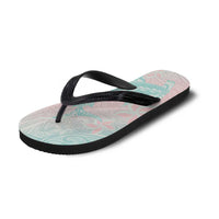 Baby Pink Gradient Polynesia Flip Flops Hawaiian Tribal Hammerhead Shark Tattoo - Polynesian Pride