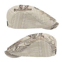 Beige Hawaii Jeff Hat Hammerhead Shark Tattoo Curve Polynesian - Polynesian Pride