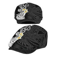 Black Samoa Tattoo Jeff Hat Plumeria Samoan Ocean Tatau Pattern - Polynesian Pride