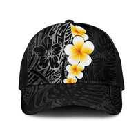 Black Tropical Plumeria With Galaxy Polynesian Art Mesh Trucker Cap - Polynesian Pride