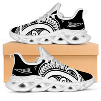 Black White New Zealand Puhoro Ta Moko Clunky Sneakers