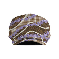 Brown Hawaii Palaka Honohono Pikake Jeff Hat Hawaiian Orchid Lei Polynesian Pattern LT14 Brown - Polynesian Pride