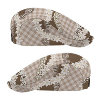 Brown Hawaii Tiare and Shell Lei Jeff Hat Hawaiian Palaka Luxury Vibes LT14 - Polynesian Pride