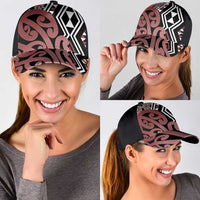 Brown New Zealand Classic Cap Aotearoa Kowhaiwhai Mix Taniko Art LT14