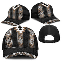 Brown Taniko Aotearoa Baseball Net Cap Niho Taniwha Mix Poutama LT14 - Polynesian Pride